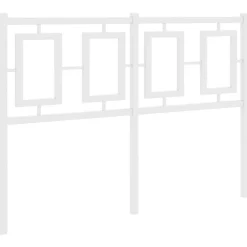 Vidaxl Tête de lit de remplacement métal blanc 120 cm