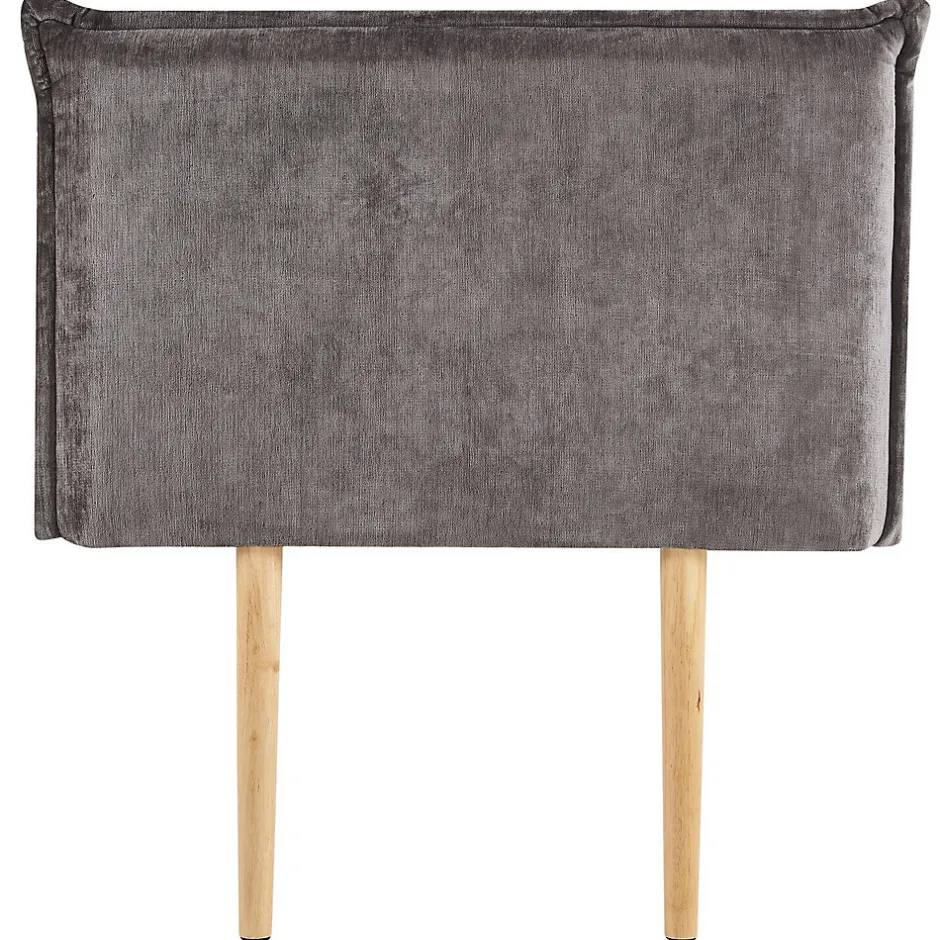 Idimex Tête de lit DELMO 90 sur pieds, en tissu - Gris Clearance