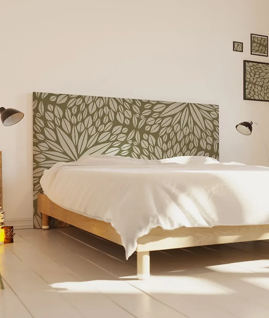 Bellecour Tête de lit déhoussable Aloe 180x110 cm Coloris Terre Outlet