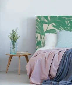 Bellecour Tête de lit déhoussable Anni 160x110 cm Coloris Vert