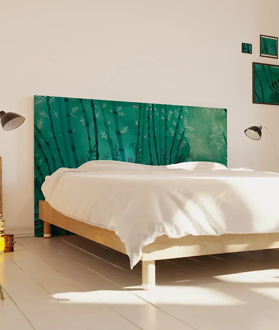 Bellecour Tête de lit déhoussable Forêt 160x110 cm Clearance