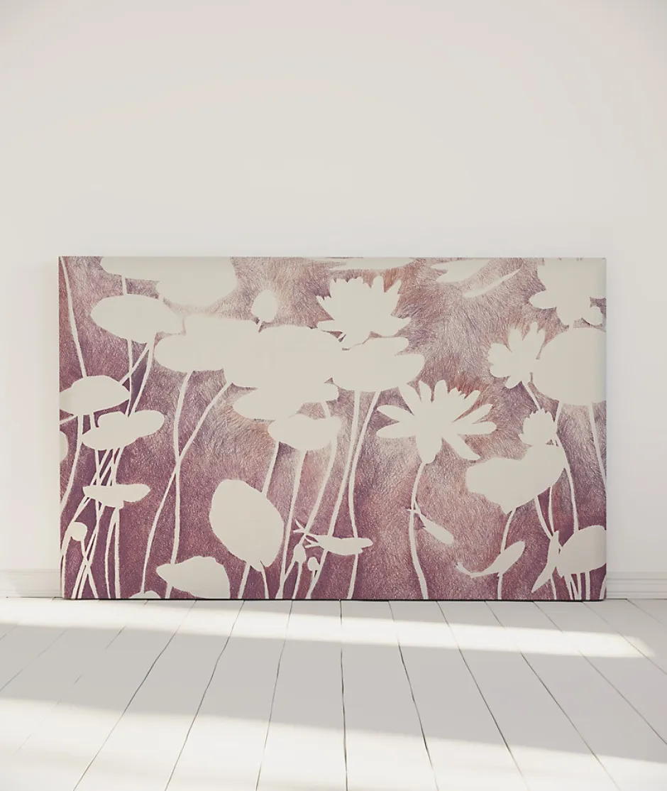 Bellecour Tête de lit déhoussable Haku 160x110 cm Coloris Rose pâle