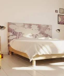 Bellecour Tête de lit déhoussable Haku 180x110 cm Coloris Rose pâle Outlet
