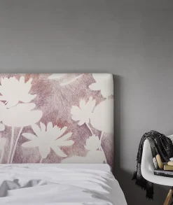 Bellecour Tête de lit déhoussable Haku 180x110 cm Coloris Rose pâle Outlet