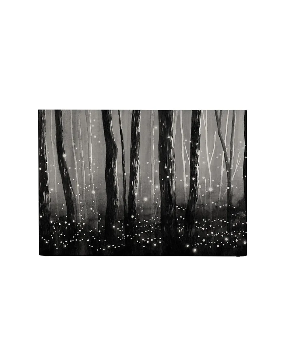 Bellecour Tête de lit déhoussable Lucioles 140x110 cm Coloris Noir
