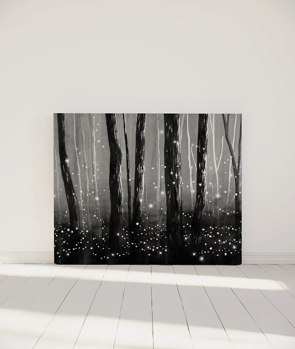 Bellecour Tête de lit déhoussable Lucioles 140x110 cm Coloris Noir