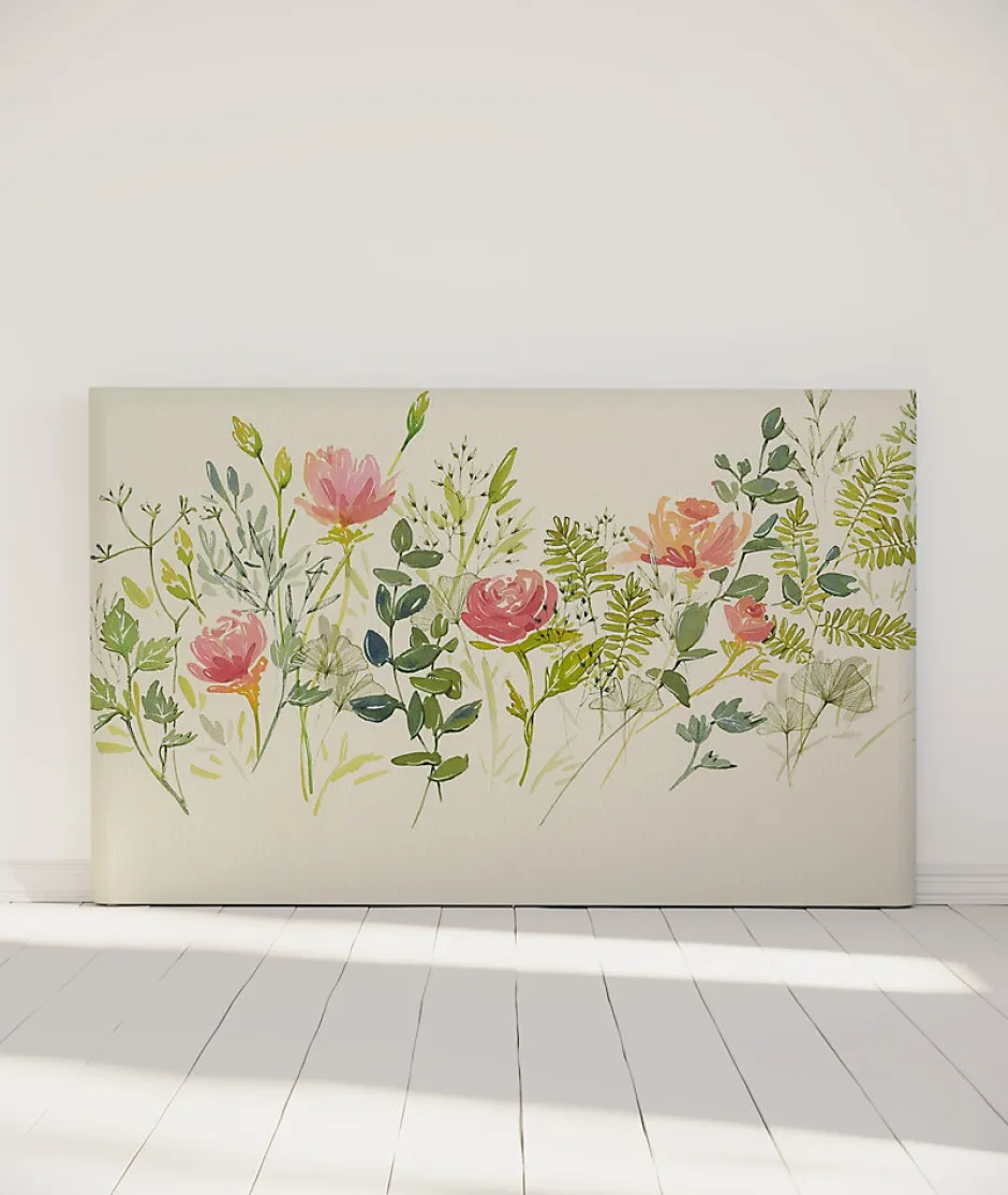 Bellecour Tête de lit déhoussable Roseraie 180x110 cm