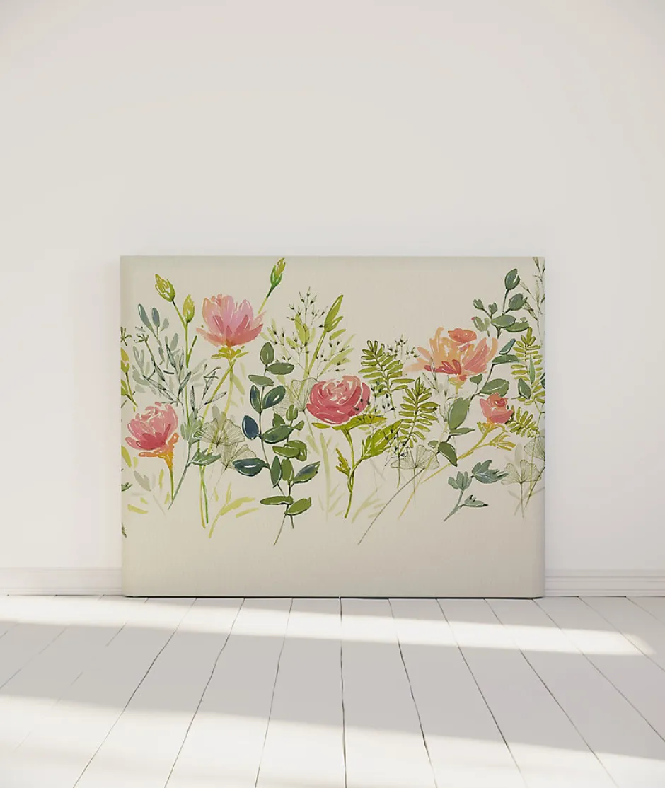 Bellecour Tête de lit déhoussable Roseraie 140x110 cm