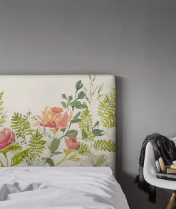 Bellecour Tête de lit déhoussable Roseraie 140x110 cm