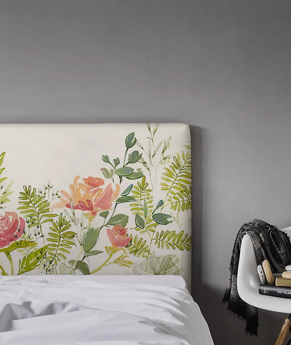 Bellecour Tête de lit déhoussable Roseraie 140x110 cm