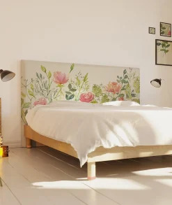 Bellecour Tête de lit déhoussable Roseraie 160x110 cm