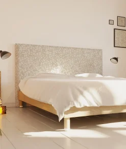Bellecour Tête de lit déhoussable Simone 140x110 cm Coloris Beige Hot