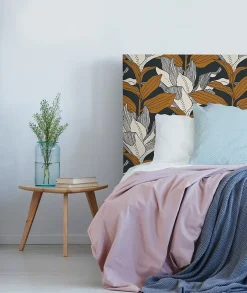 Bellecour Tête de lit déhoussable Toni 160x110 cm Coloris Bleu