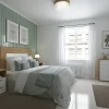 Pegane Tête de lit en bois coloris chêne Albar /blanc - Longueur 160 x Profondeur 25 x Hauteur 130 cm Online