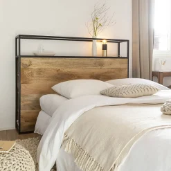 Made In Meubles Tête de lit en bois de manguier 160 cm Armelle