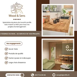 Wood&Sens Tête de lit en pin avec étagères, L.250 x H.56 cm x P.21 cm Online