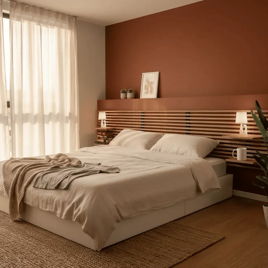 Wood&Sens Tête de lit en pin avec étagères, L.250 x H.56 cm x P.21 cm Online