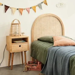 Bois Dessus Bois Dessous Tête de lit en rotin et cannage 90 cm Outlet