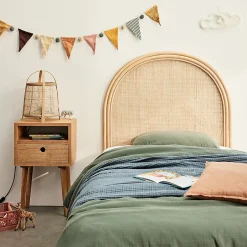 Bois Dessus Bois Dessous Tête de lit en rotin et cannage 90 cm Outlet