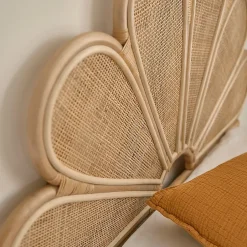 Bois Dessus Bois Dessous Tête de lit en rotin et cannage 90 cm Hot