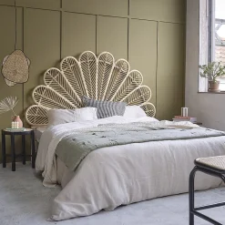 Berah Getah Tête de lit en rotin naturel 180 cm Outlet