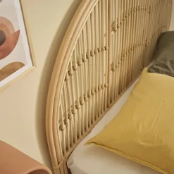 Berah Getah Tête de lit en rotin naturel 140 cm Clearance