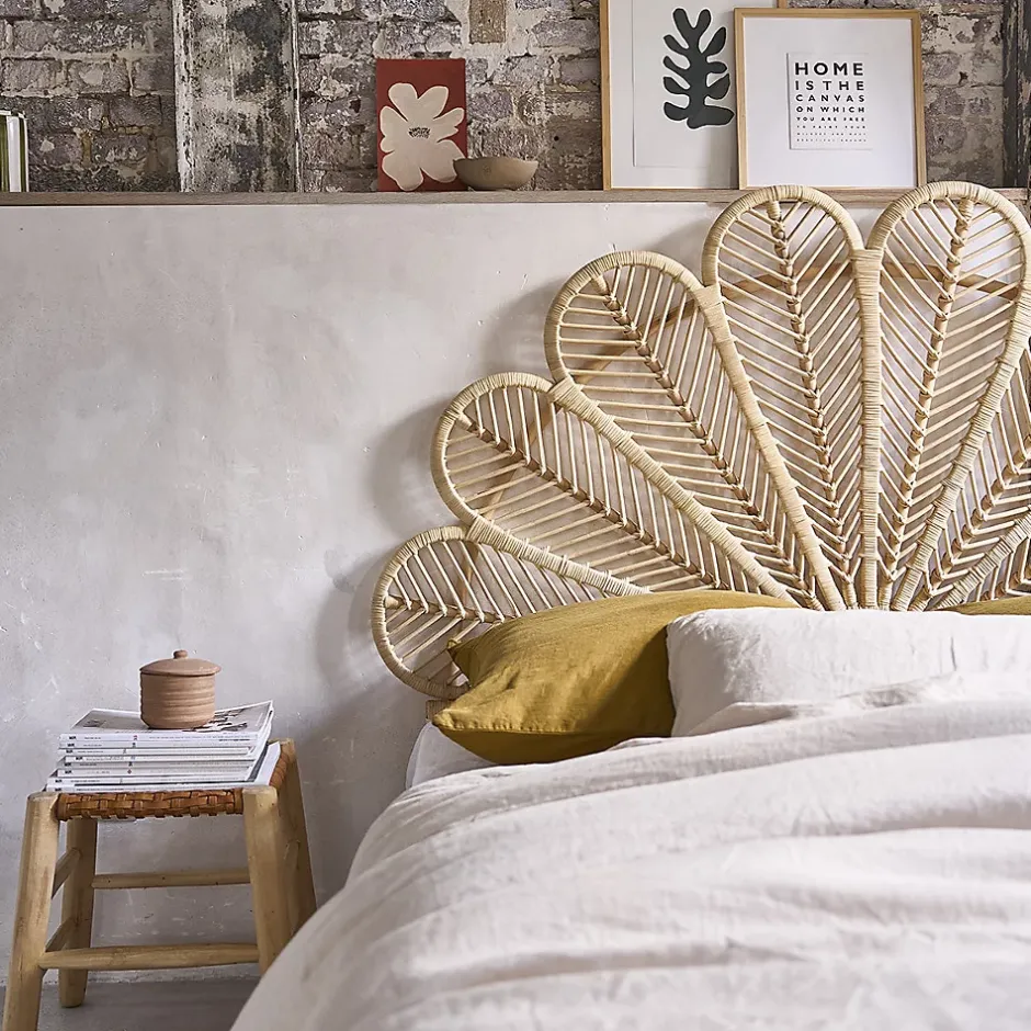 Berah Getah Tête de lit en rotin naturel 140 cm Clearance