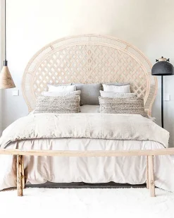 Uniqka Tête de lit en rotin tressé -