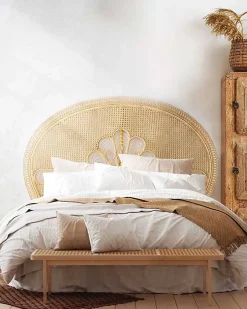 Uniqka Tête de lit en rotin tressé - New