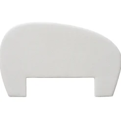 Homesight Tête de lit en tissu blanc l. 195 cm Lena