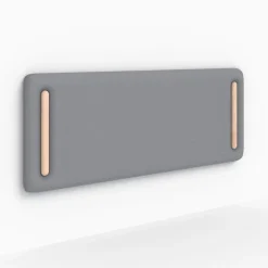 Rendez-Vous Déco Tête de lit en tissu gris 140 cm - Katia Best