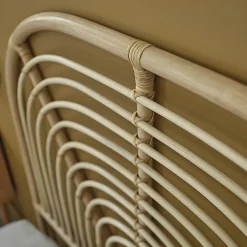 Berah Getah Tête de lit enfant arrondie en rotin 90 cm Sale