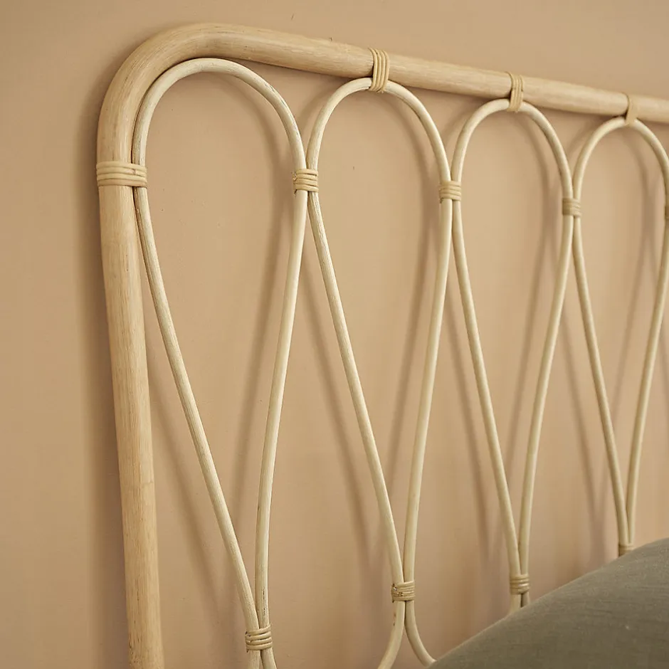 Berah Getah Tête de lit enfant en rotin 90 cm