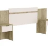 Vente-unique Tête de lit extensible avec chevets - 140/160 cm - Coloris : Naturel et ivoire - PARATI