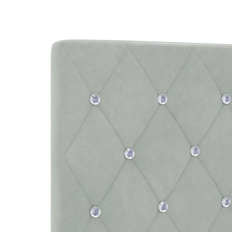 Vidaxl Tête de lit Gris clair 160 cm Velours Sale