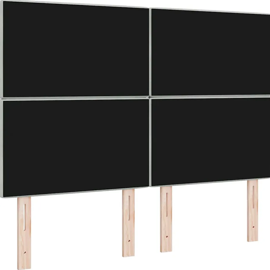 Vidaxl Tête de lit Gris clair 160 cm Velours Sale
