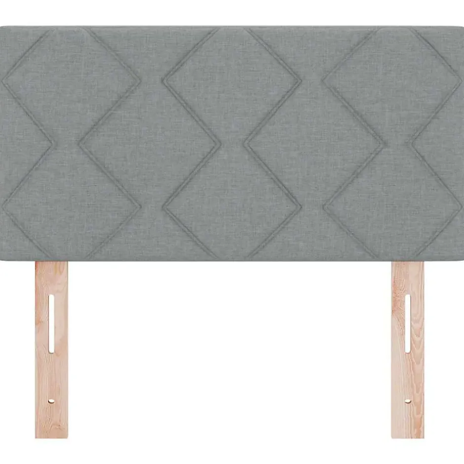 Vidaxl Tête de lit Gris clair 80 cm tissu Discount