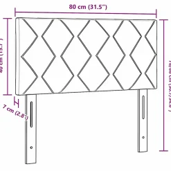 Vidaxl Tête de lit Gris clair 80 cm tissu Discount