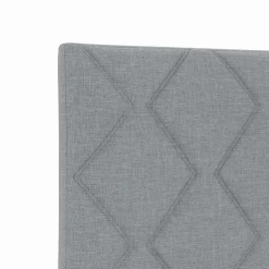 Vidaxl Tête de lit Gris clair 80 cm tissu Discount