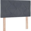 Vidaxl Tête de lit Gris foncé 80 cm Velours