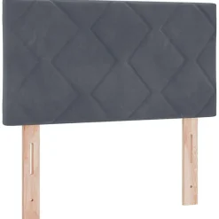 Vidaxl Tête de lit Gris foncé 80 cm Velours