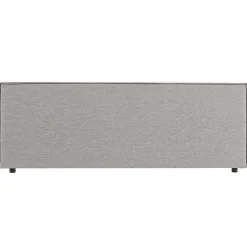 Idimex Tête de lit KLAO 160 sur pieds, en tissu - Gris