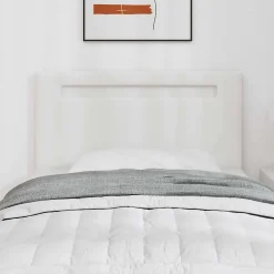 Vidaxl Tête de lit LED Blanc 100 cm Cuir synthétique Outlet