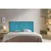 Eccox Tête de lit Lily en tissu turquoise 100