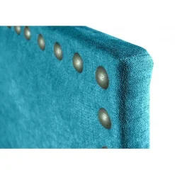 Eccox Tête de lit Lily en tissu turquoise 100
