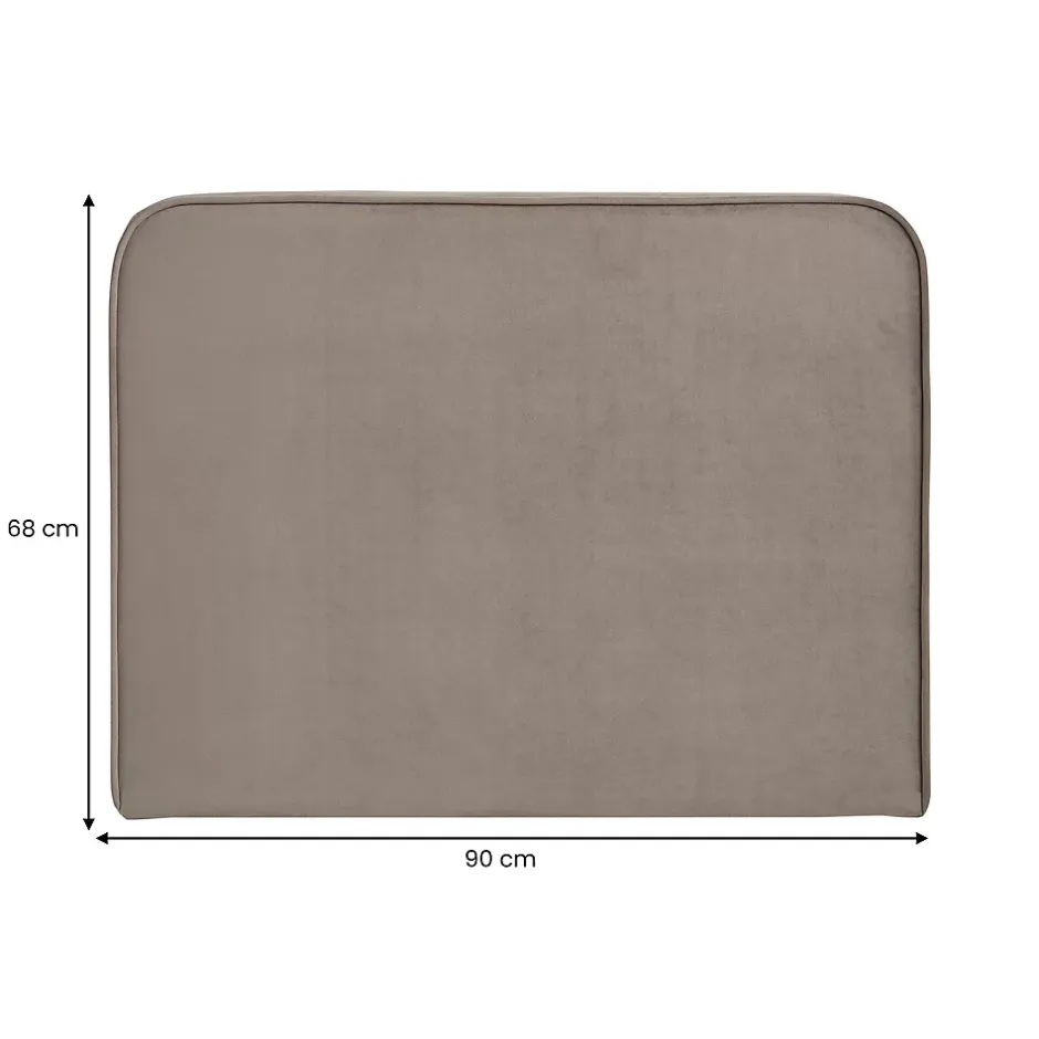 Idimex Tête de lit LUNAR 90 avec fixation murale, en tissu - Grège Clearance