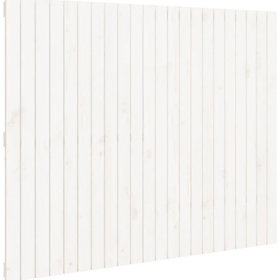 Vidaxl Tête de lit murale Blanc 140x3x110 cm Bois massif de pin
