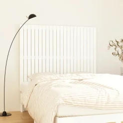 Vidaxl Tête de lit murale Blanc 140x3x110 cm Bois massif de pin