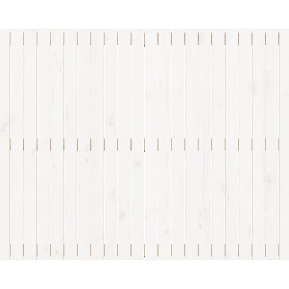 Vidaxl Tête de lit murale Blanc 140x3x110 cm Bois massif de pin