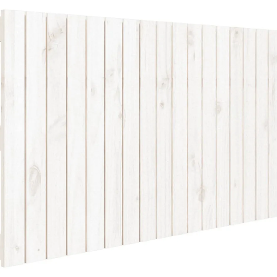 Vidaxl Tête de lit murale Blanc 108x3x60 cm Bois massif de pin